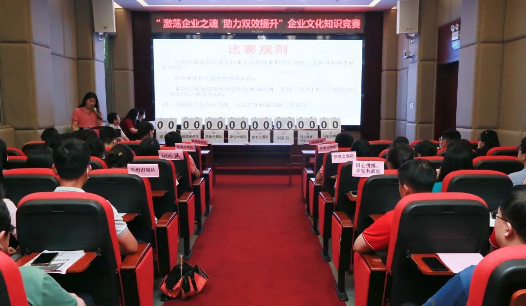 激荡企业之魂 助力双效提升——白云山威尼斯9499公司乐成举行企业文化知识竞赛